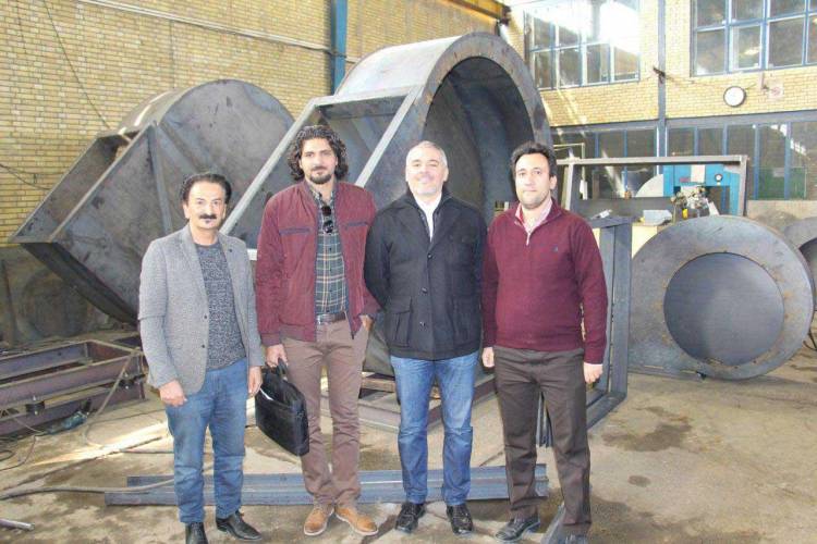 Visit of O.M.A.R Italy&#039;s business director from the factory and headquarters of Shayan Sanat Company